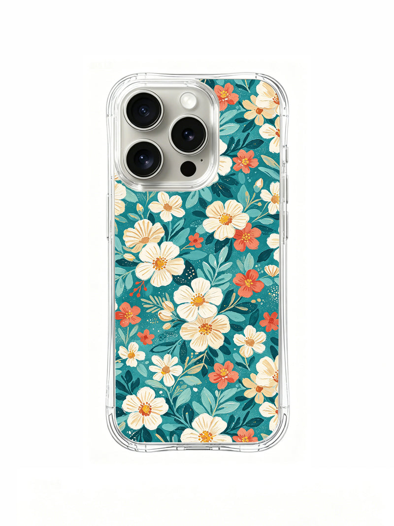 Seaside Petal Parade iPhone 15 Pro Case – Coastal Floral Art