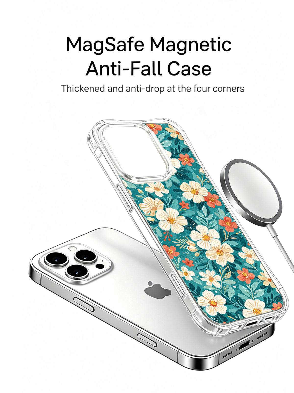 Seaside Petal Parade iPhone 15 Pro case product view 2