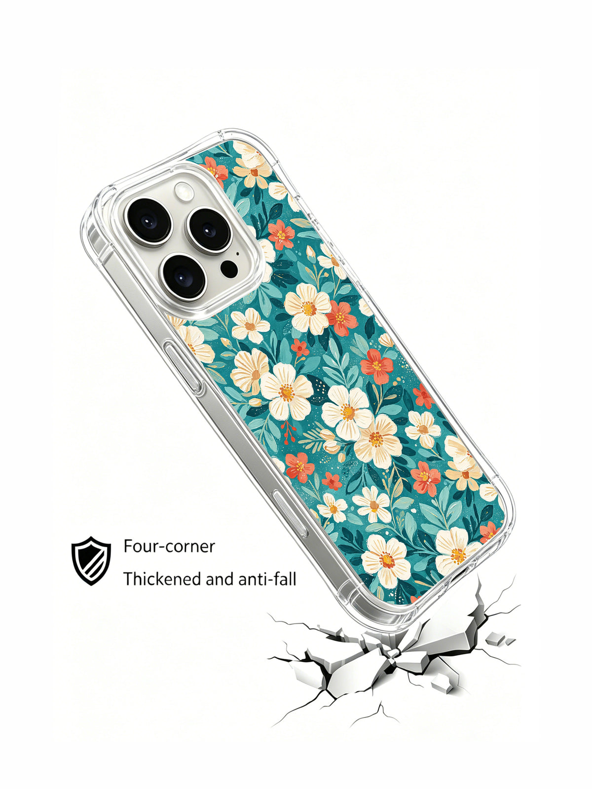 Seaside Petal Parade iPhone 15 Pro case product view 4