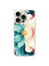 Ocean Petal Crest pattern on iPhone 15 Pro case