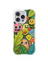 Secret Garden Oddballs iPhone 13 Pro case in Leafy Monster Hideaway pattern