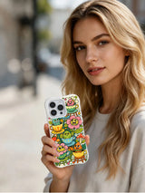 Lifestyle view of Secret Garden Oddballs iPhone 13 Pro case