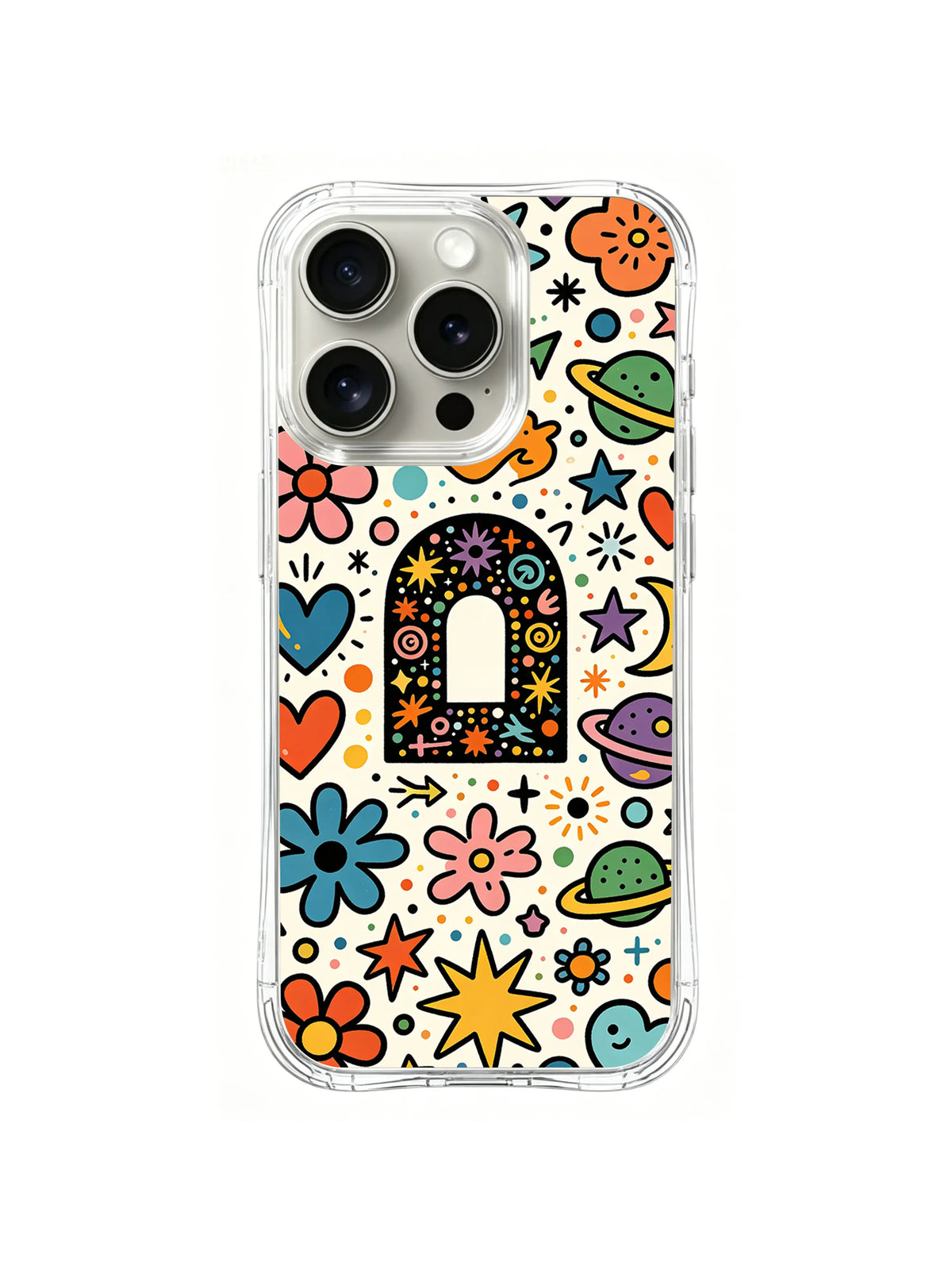 Wonder Portal Galaxy celestial iPhone 14 Pro case pattern