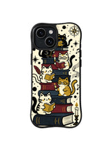 Scholarly Cat Choir pattern for iPhone 15 case