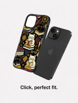 Secret Library Cats iPhone 15 case lifestyle detail