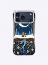 Rootwater Constellation moon and roots art on iPhone 17 Pro Max case