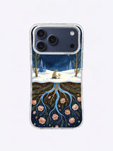 New Moon Seedbed celestial root art on iPhone 17 Pro Max case