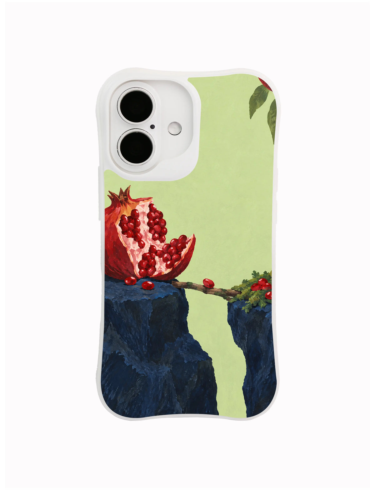 Moss Landing pomegranate phone case artwork