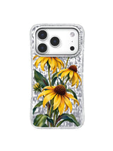 Far Seed yellow coneflower artwork for iPhone 17 Pro case