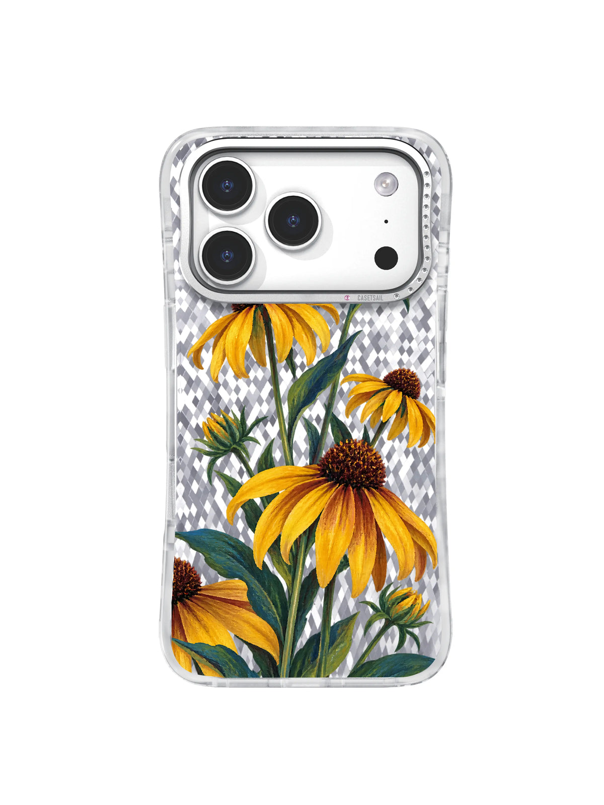 Turning Light coneflower artwork for iPhone 17 Pro case