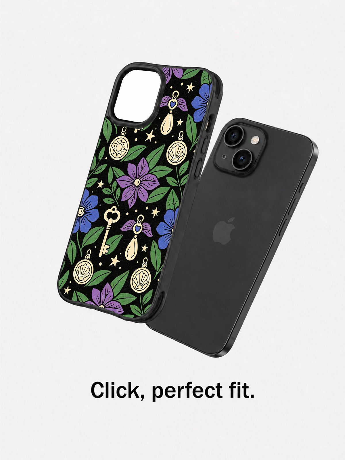 Shadow Trinket Garden iPhone 15 Plus case lifestyle view