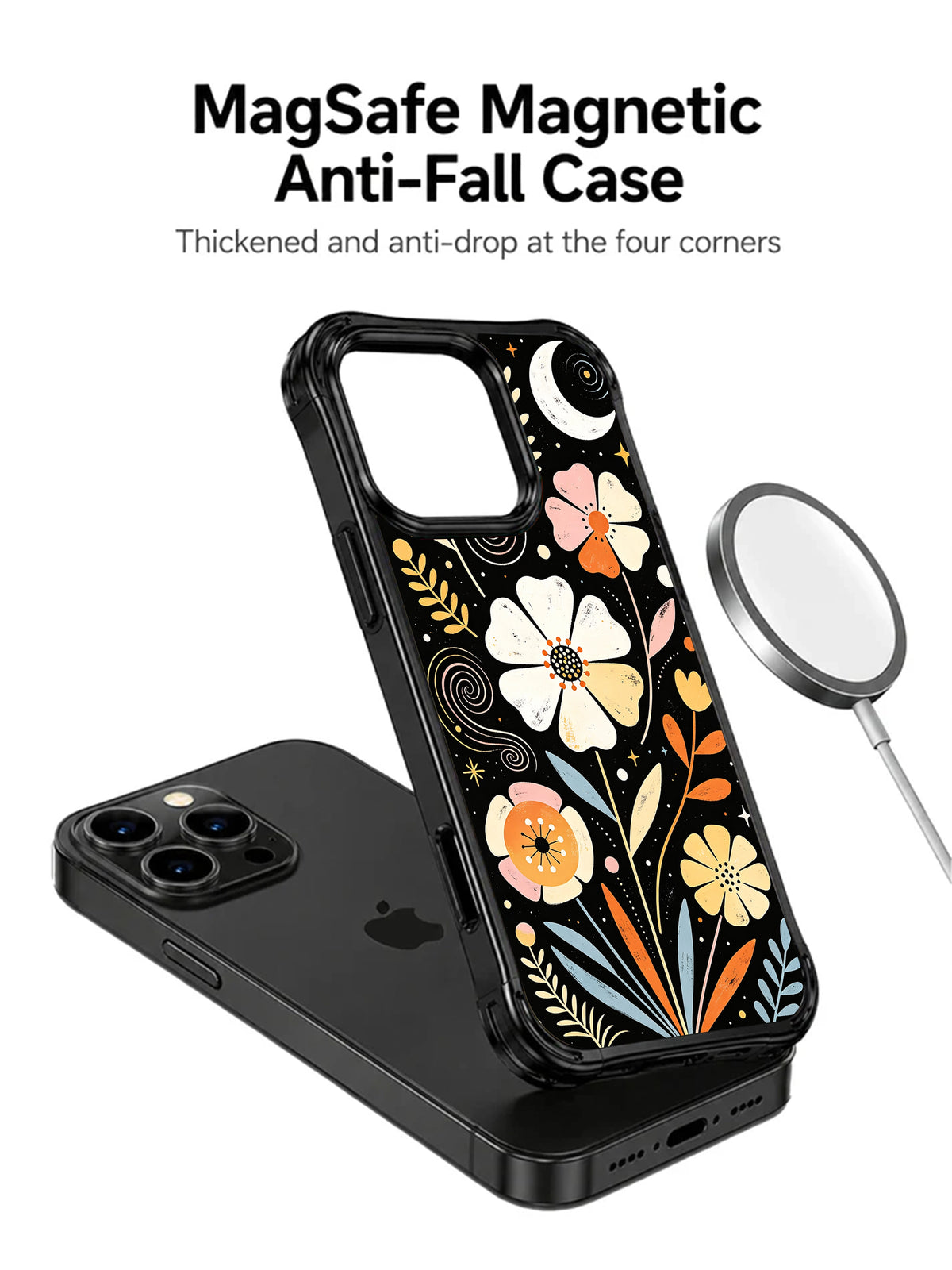 Silent Circle Garden iPhone 15 Pro case artwork detail