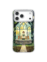 Silver Flower Conservatory Apprentice Lantern Room artwork on iPhone case