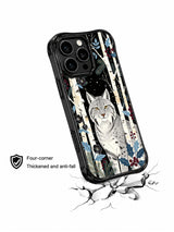 Elowen Fern silver lynx phone case lifestyle view