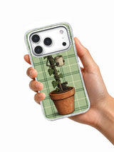 Skeleton Key Gardener iPhone 17 Pro case held in hand