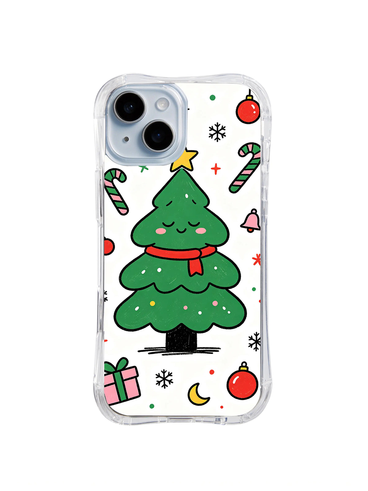Sleepy Scarf Tree pattern iPhone 13 case