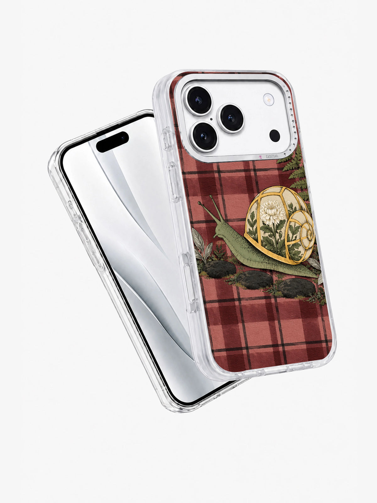 A Greenhouse at Snail’s Pace iPhone 17 Pro case angled view