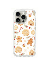 Gingerbread Citrus Cottage pattern iPhone 14 Pro case