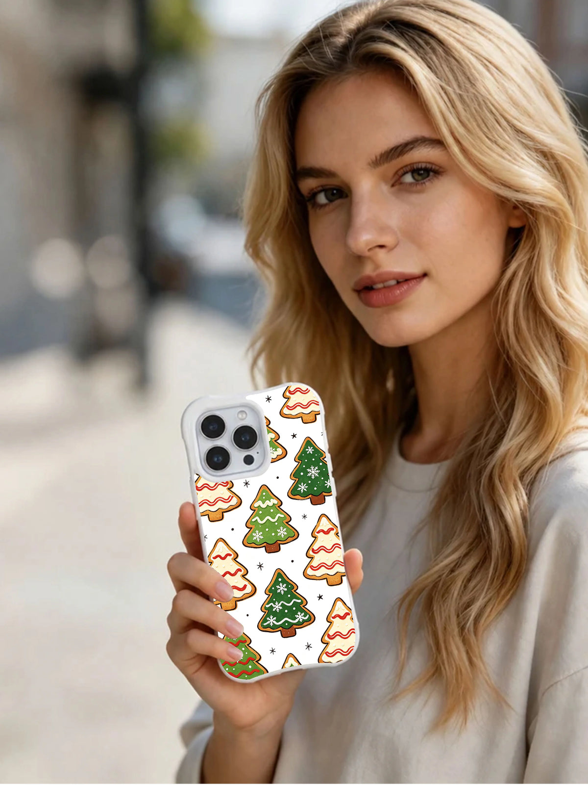 Snowlight Cookie Forest holiday iPhone 13 Pro case lifestyle