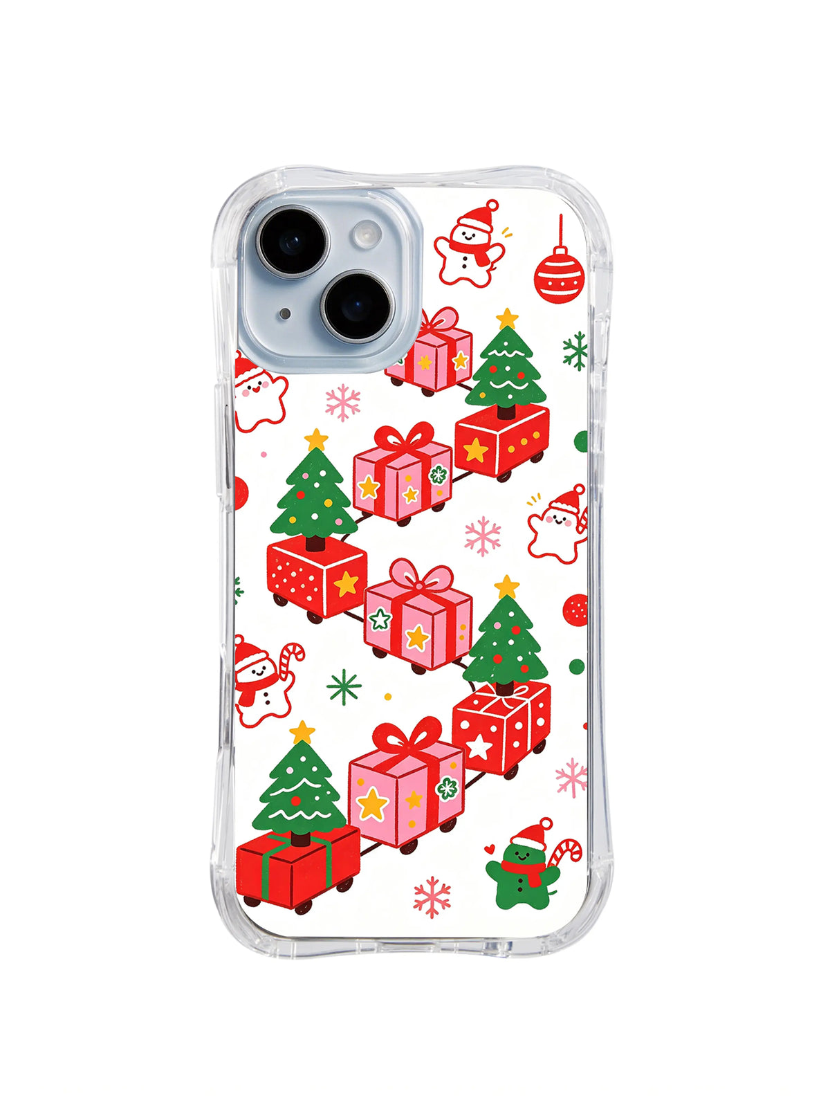 Snowman Gift Train pattern iPhone 13 case