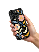 Soft Geometry Blooms iPhone 15 Pro case protection detail