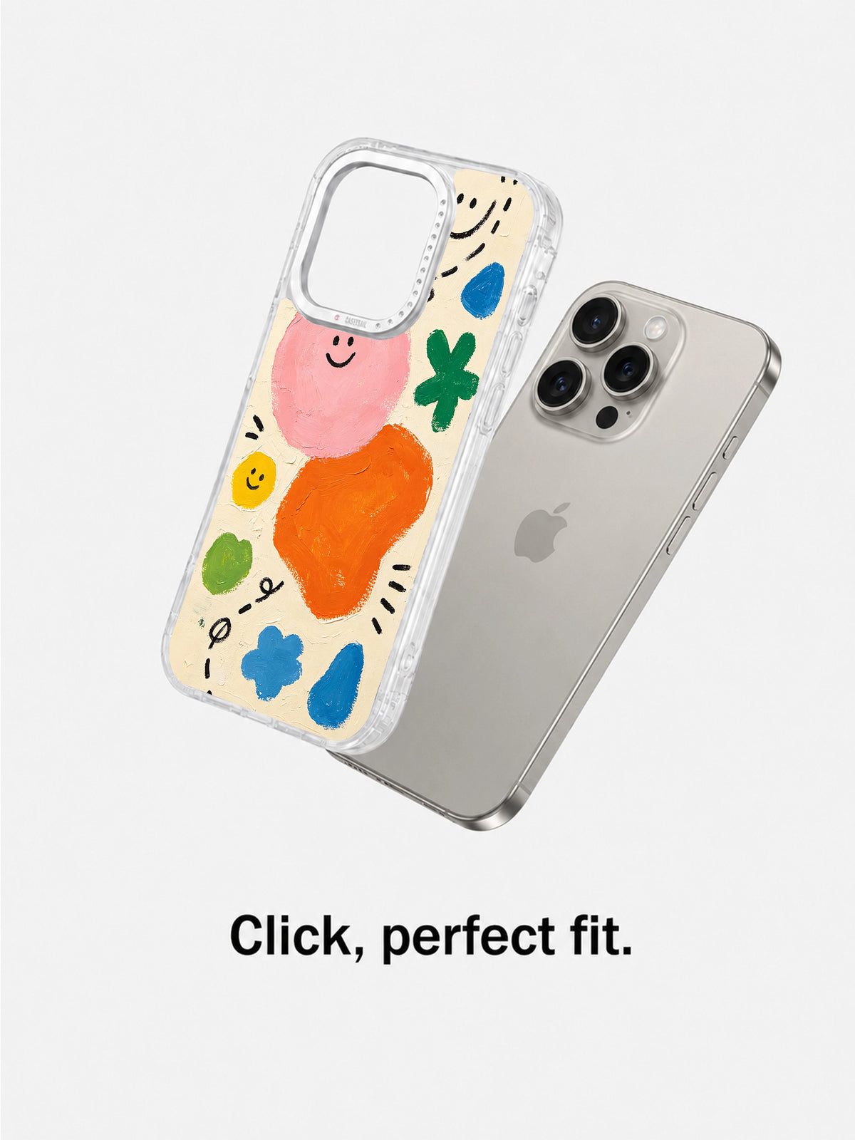 Soft Heart Playground iPhone 16 Pro case separated view