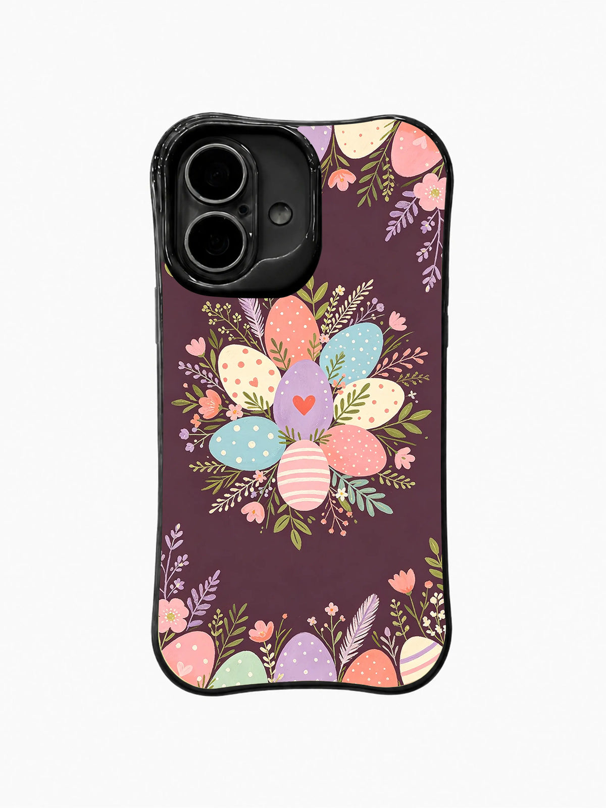 The Soft Meadow Festival / Meadow Egg Bouquet: Mercan kalpli sık merkez yumurta buketi; geniş mürdüm boşluklar ve küçük yumurta kenarları.