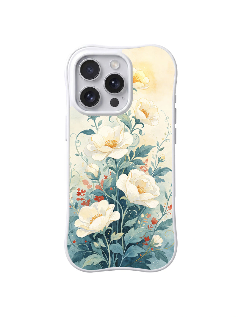 Soft Petal Fantasy iPhone 15 Pro Case – Storybook Floral Art