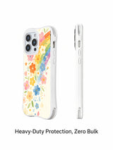 Soft Rainbow Flower Garden iPhone 15 Pro slim case