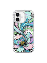 Mint Wave Bloom iPhone 17 case