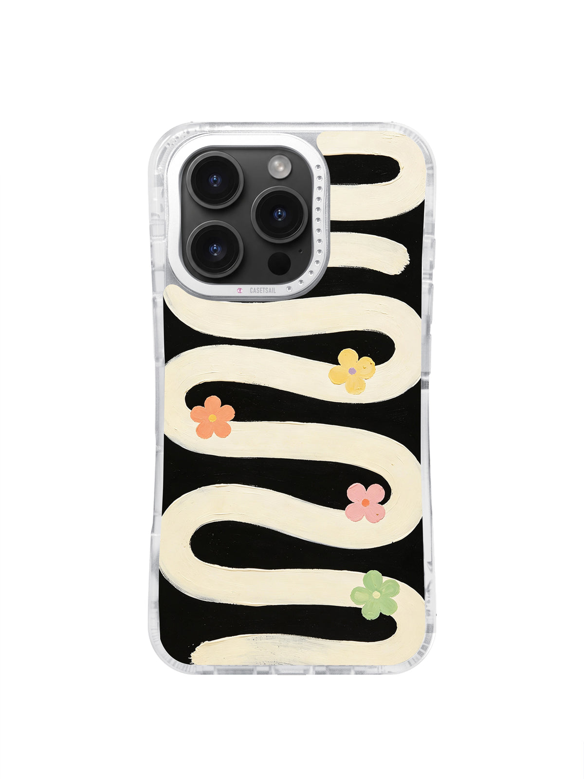 Soft Rhythm Garden iPhone 16 Pro Max case front view