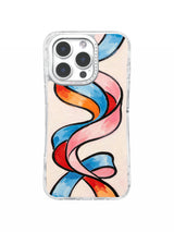Soft Ribbon Current iPhone 16 Pro Max case pattern