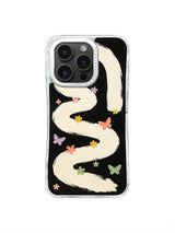 Soft Wing Memory Path cream road and butterfly pattern case