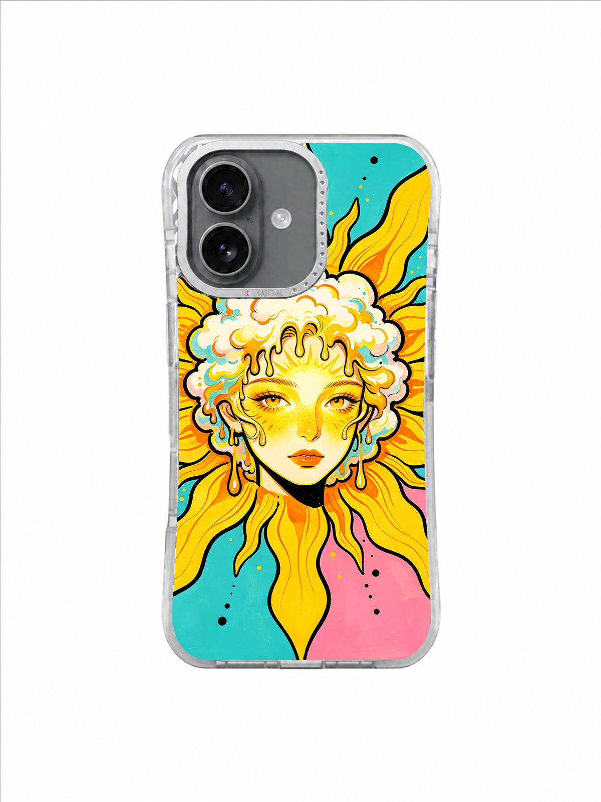 Sunrise Muse Solar Bloom iPhone 17 case pattern