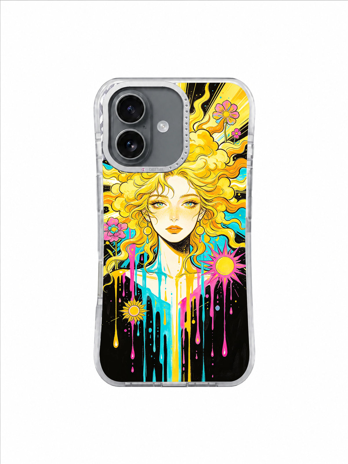 Radiant Flower Muse Solar Bloom iPhone 17 case pattern