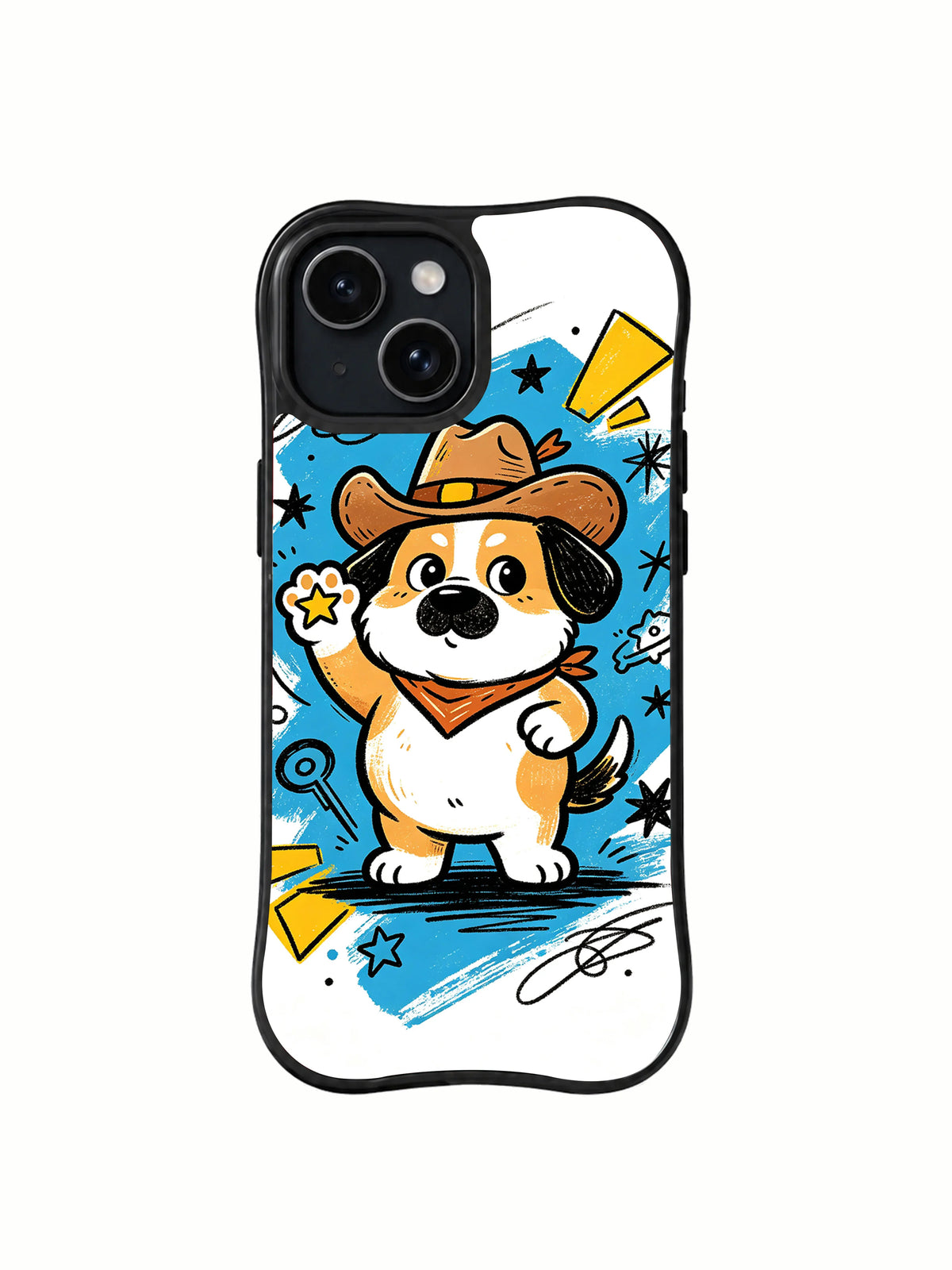 Product or handheld view of the Star Cowboy Pup case