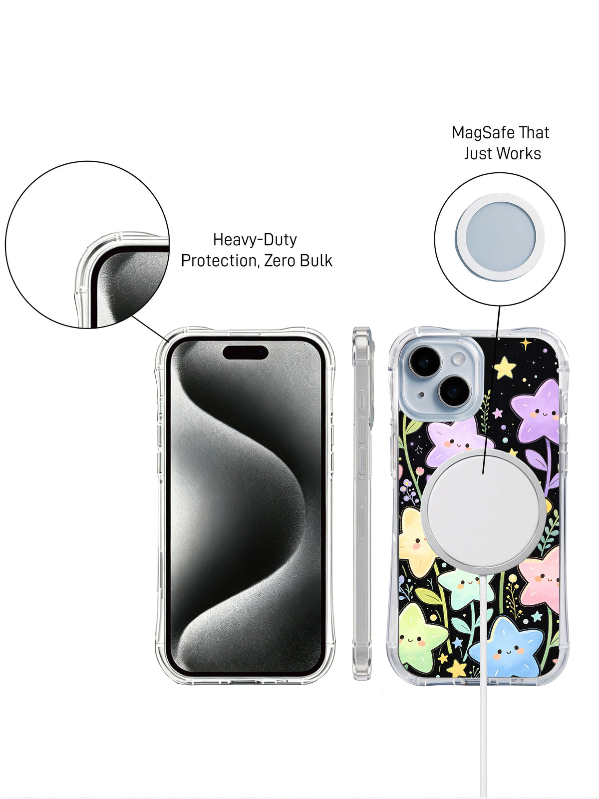 Supplied marketing graphic with unverified protection, fit or MagSafe statements