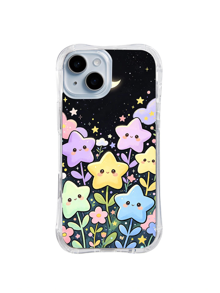 Star Flower Dream Meadow iPhone 15 Case – Kawaii Floral Art