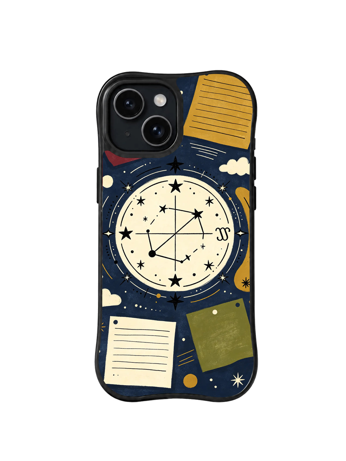 Archive Star Compass pattern iPhone 14 case