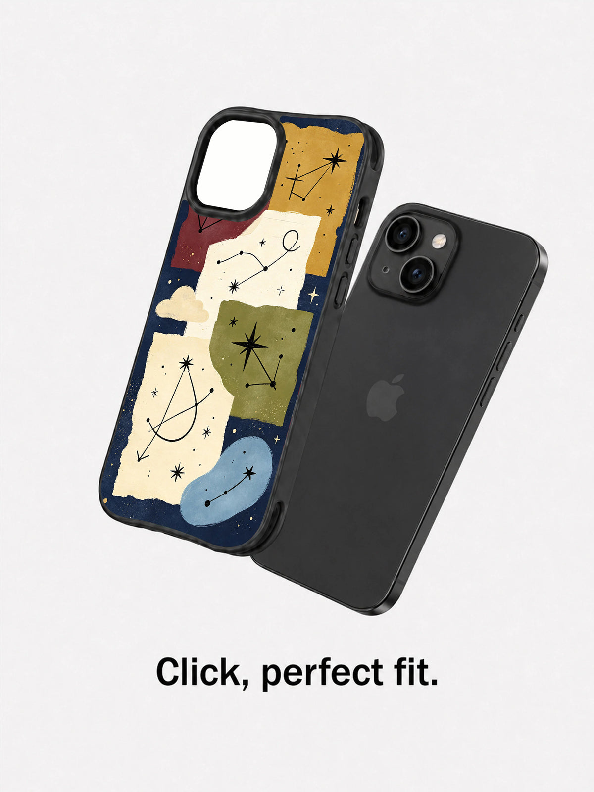 Star Map Notes iPhone 14 case precise fit