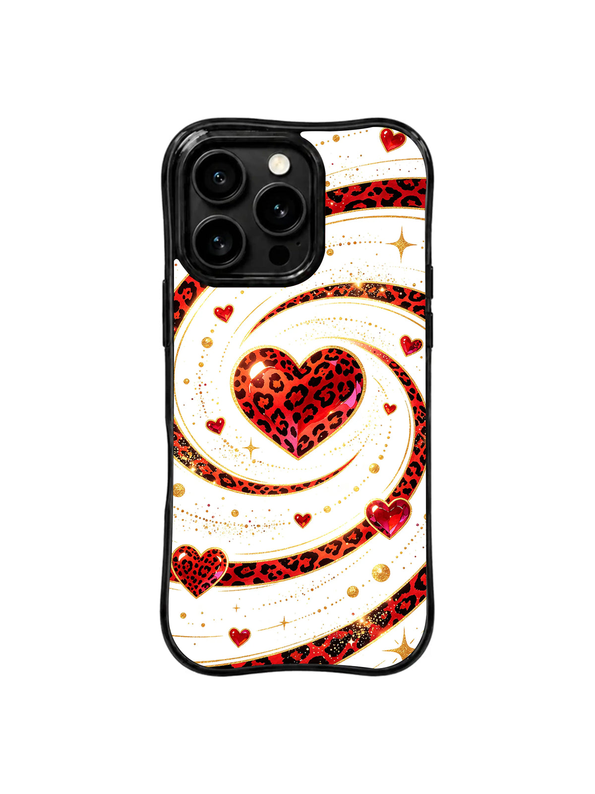 Leopard Heart Galaxy artwork for iPhone 16 Pro case