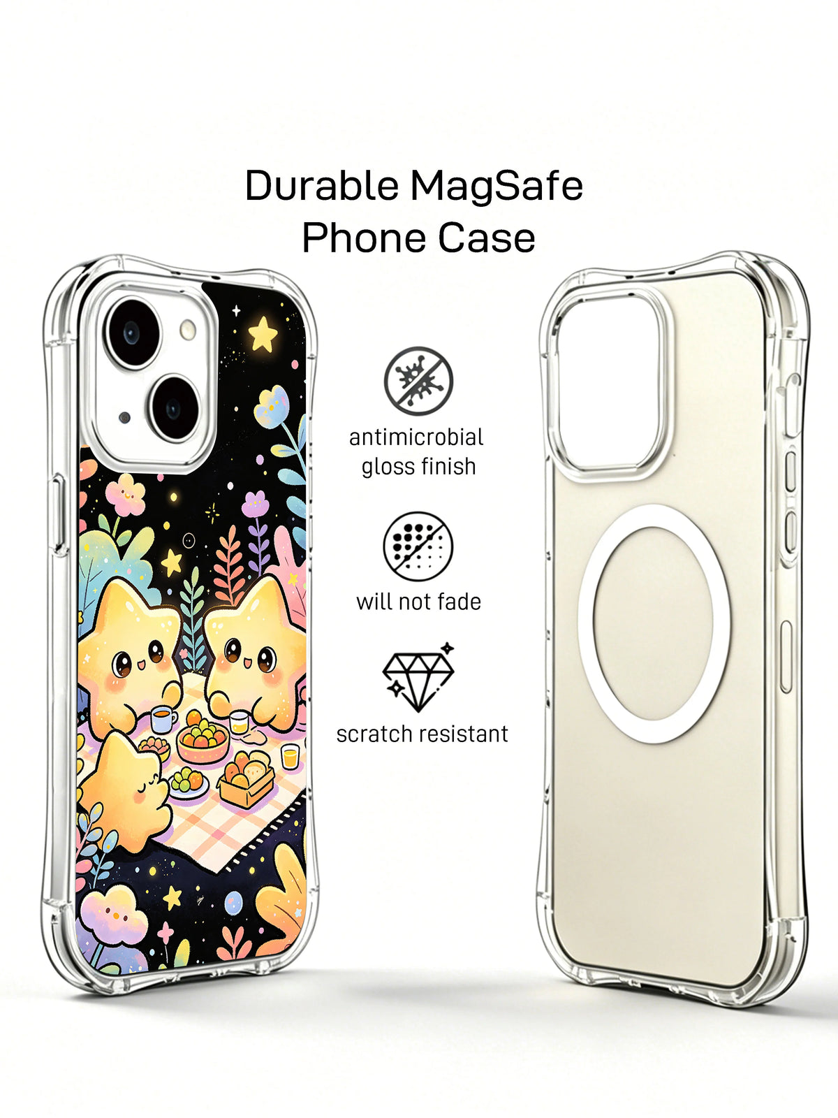 Doğrulanmamış koruma, uyum veya MagSafe ifadeleri içeren tedarik pazarlama görseli