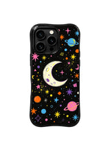 Rainbow Moon Orbit pattern iPhone 15 Pro case