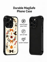 Star Witch Sweet Shelf iPhone 14 Pro case front and black back views