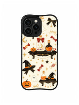 Witch Shelf Celebration pattern on iPhone 14 Pro case