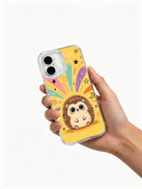 Starlight Hedgehog cute phone case hand view