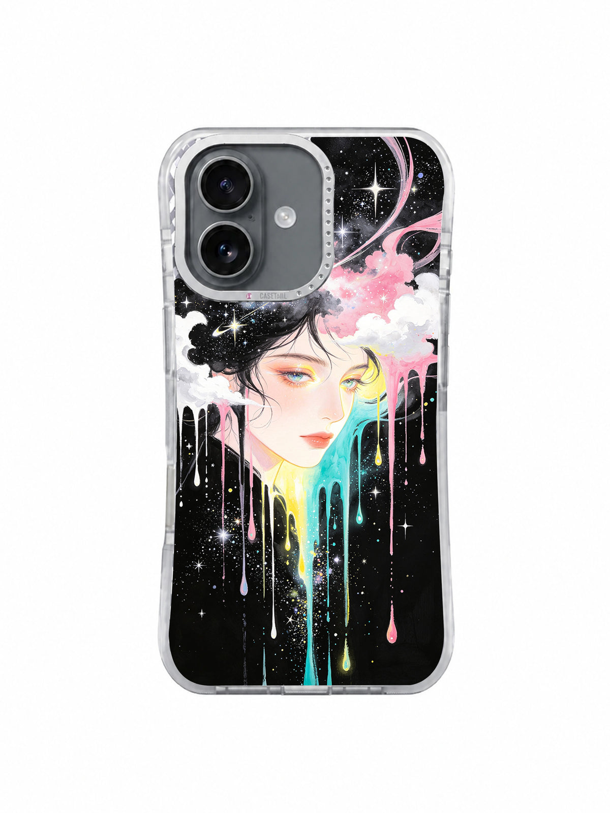 Starlight Mirage celestial portrait iPhone 17 case front