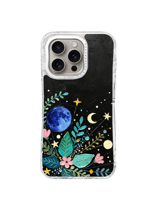 Starlight Secret Garden celestial iPhone 16 Pro case front view