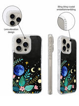 Crystal camera frame celestial iPhone 16 Pro case detail