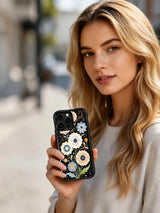 Starlit Meadow Garden iPhone 15 Pro case lifestyle view
